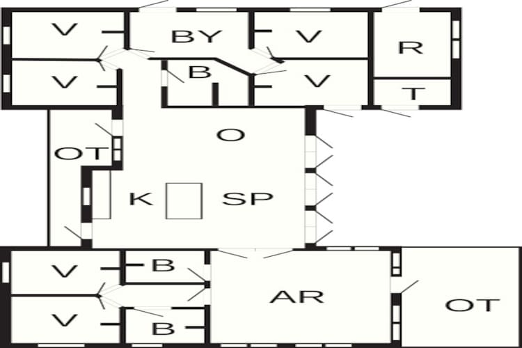 5 sterren vakantie huis in Ansager-Plattegrond