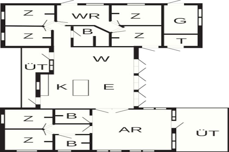 5 sterren vakantie huis in Ansager-Plattegrond
