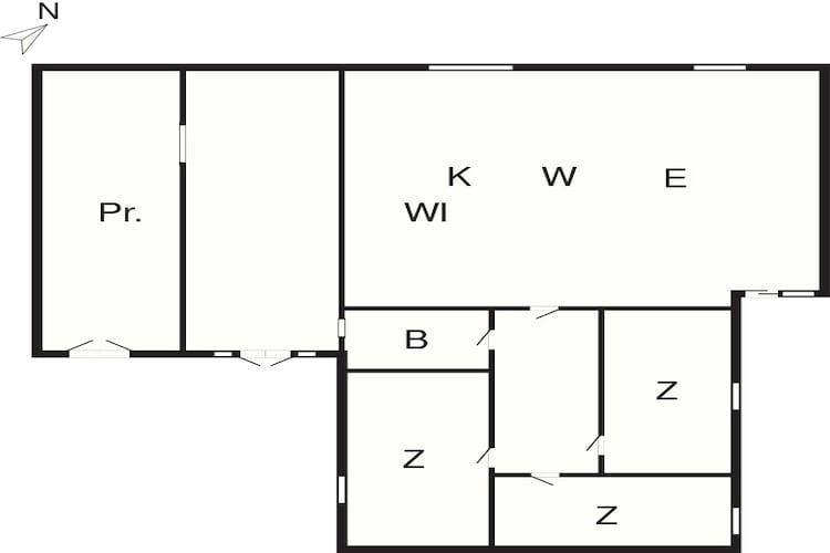 4 Sterne Ferienhaus in Hals-Grundriss