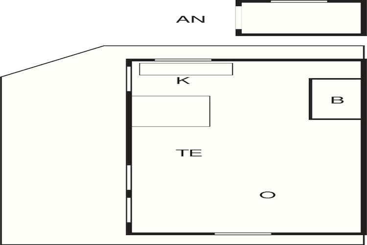 4 person holiday home in Knebel-Floor plan