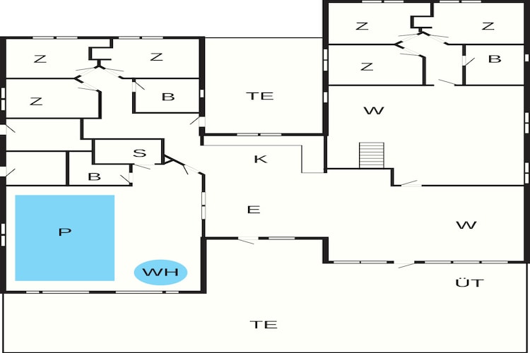 5 sterren vakantie huis in Idestrup - Plattegrond