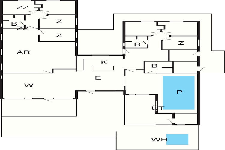 5 sterren vakantie huis in Sydals-Plattegrond