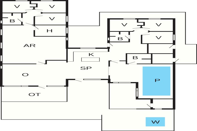 5 sterren vakantie huis in Otterup - Plattegrond