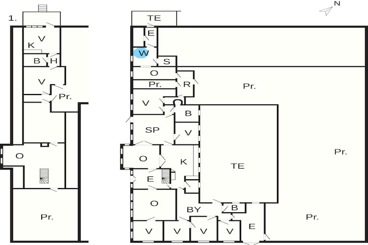 4 Sterne Ferienhaus in Højer-Grundriss