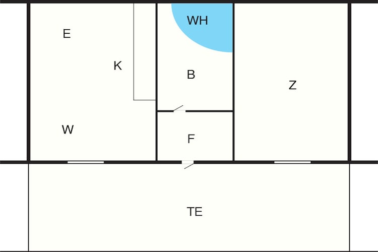 Maison de vacances pour 2 a Højer - Plan