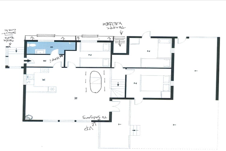 6 person holiday home in Hemmet-Floor plan