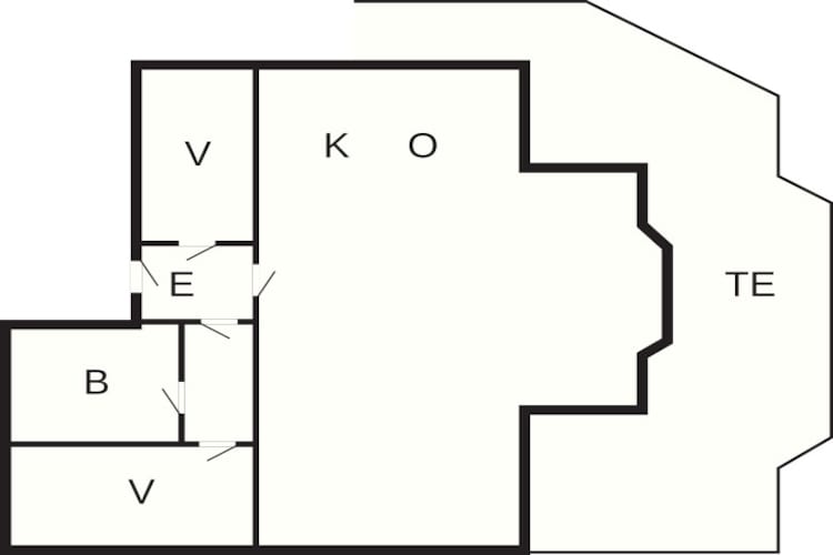 4 Personen vakantie huis in Kjerrgarden-Plattegrond
