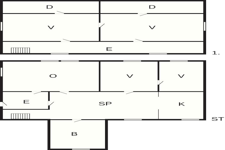 6 Personen vakantie huis in Fjørtoft-Plattegrond