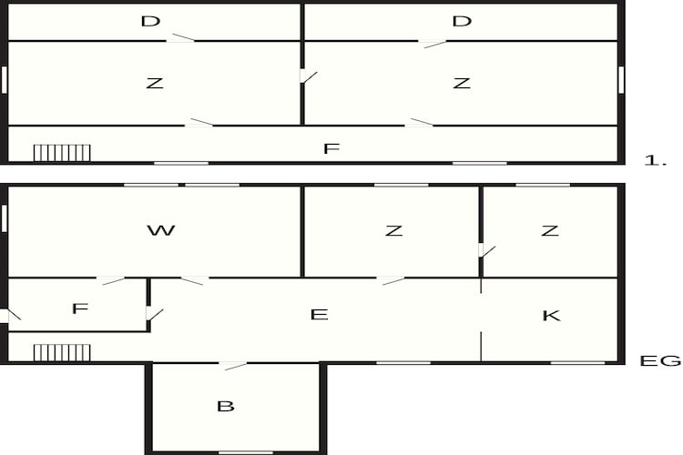 6 Personen vakantie huis in Fjørtoft-Plattegrond