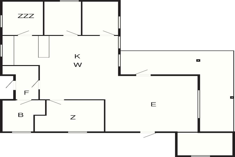Holiday home in Lokken by the beach-Floor plan