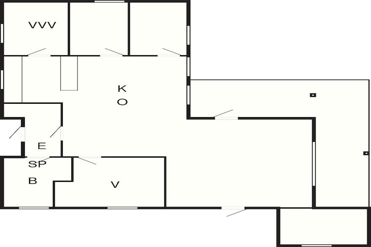Holiday home in Lokken by the beach-Floor plan