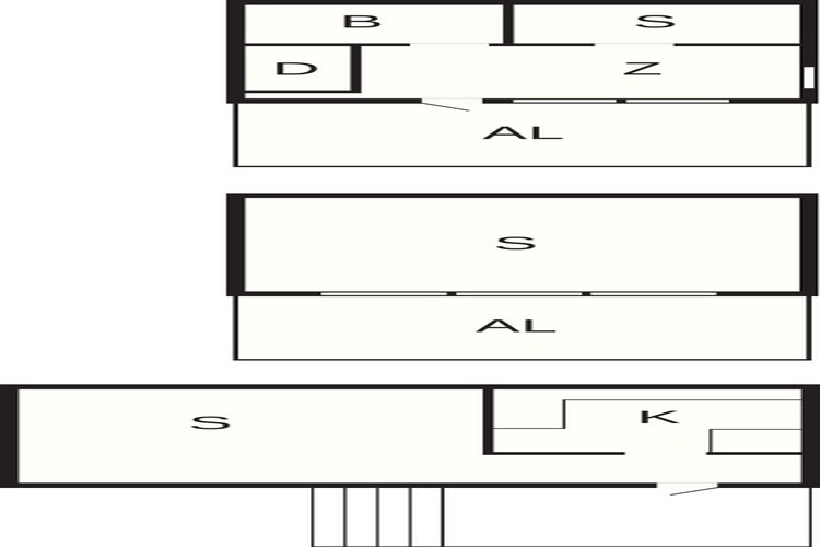 Campingstuga Pets-Plattegrond