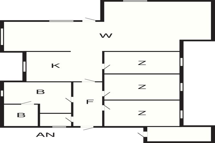 4 star holiday home in Fårvang-Floor plan