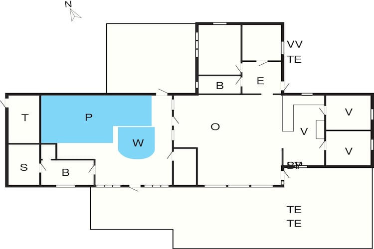 4 star holiday home in Væggerløse-Floor plan