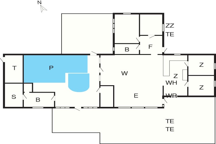 4 star holiday home in Væggerløse-Floor plan