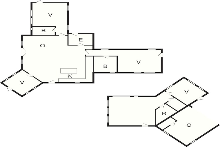 4 etoiles maison de vacances a Ebeltoft-Plan d'étage