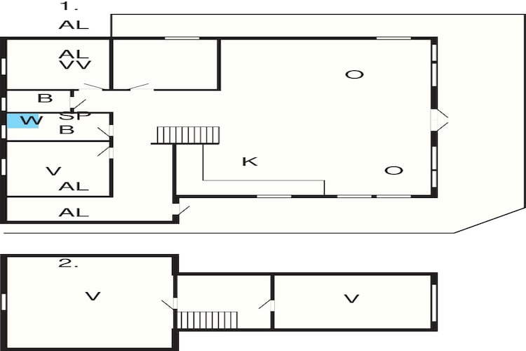 Maison de vacances pour 10 a Treungen-Plan d'étage
