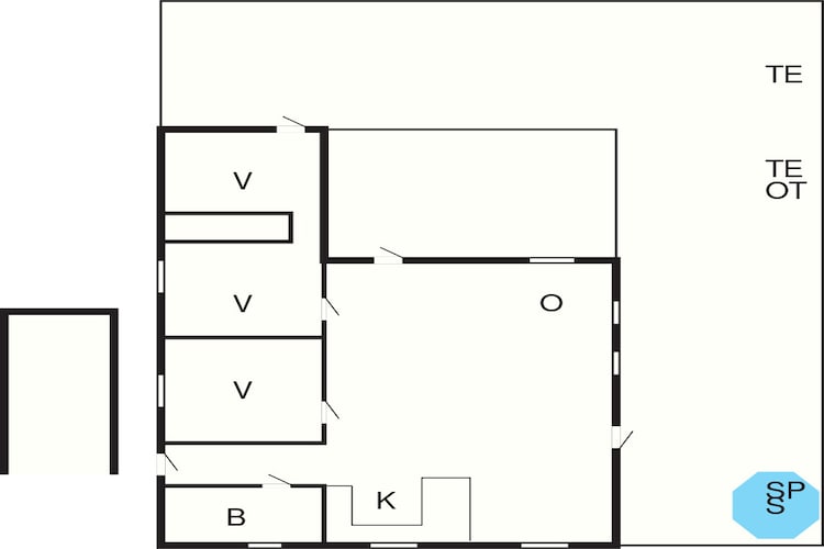 6 Personen vakantie huis in Væggerløse-Plattegrond