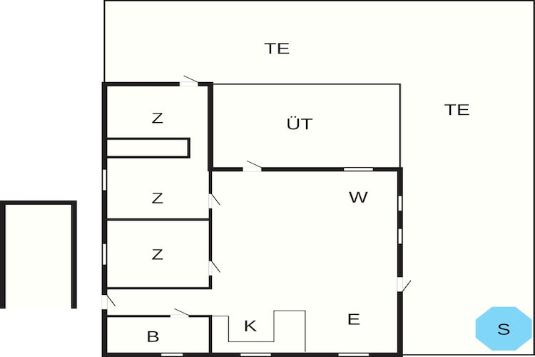 6 Personen vakantie huis in Væggerløse-Plattegrond
