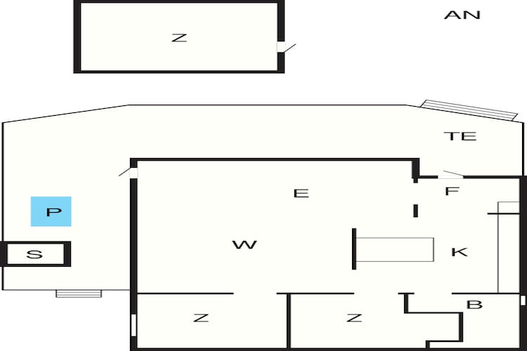 4 etoiles maison de vacances a SÖLVESBORG-Plan d'étage