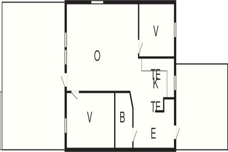 4 etoiles maison de vacances a Læsø-Plan d'étage