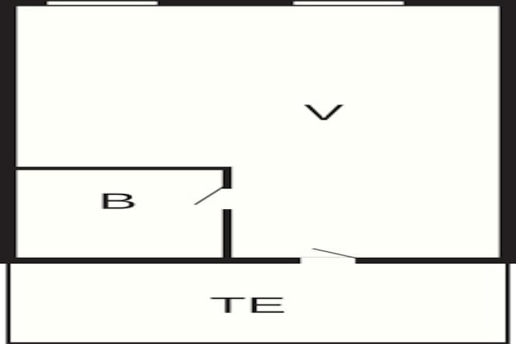 4 personers værelse 20m²-Plattegrond