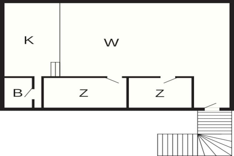 Lejlighed 4 Personers 90m²-Plattegrond