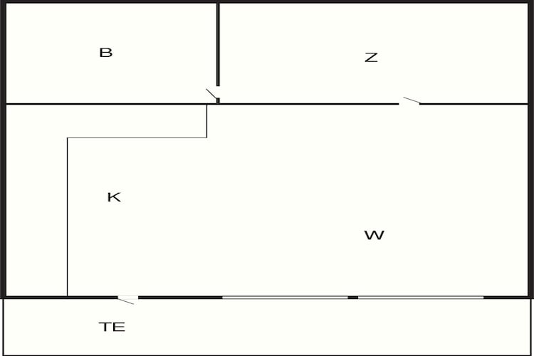 Udsigtskabine til 5 personer25m²-Floor plan
