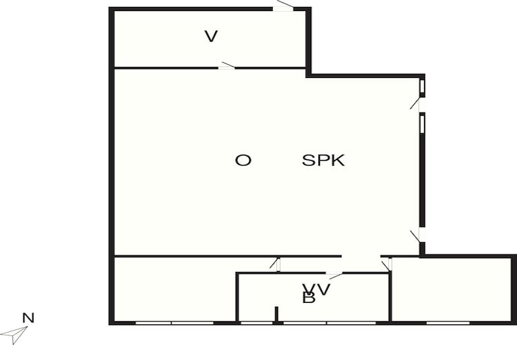 4 etoiles maison de vacances a Hals-Plan d'étage