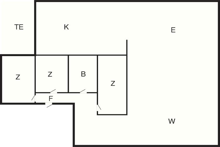 6 person holiday home in Blokhus-Floor plan