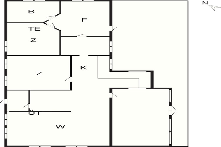 Maison de vacances pour 6 a Askeby-Plan d'étage