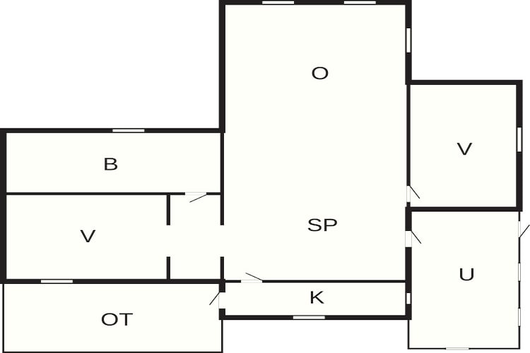 5 Personen vakantie huis in Væggerløse-Plattegrond