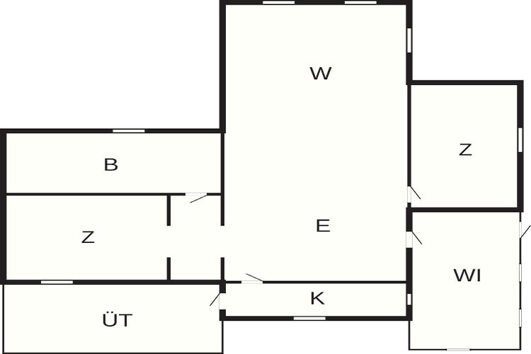 5 Personen vakantie huis in Væggerløse - Plattegrond