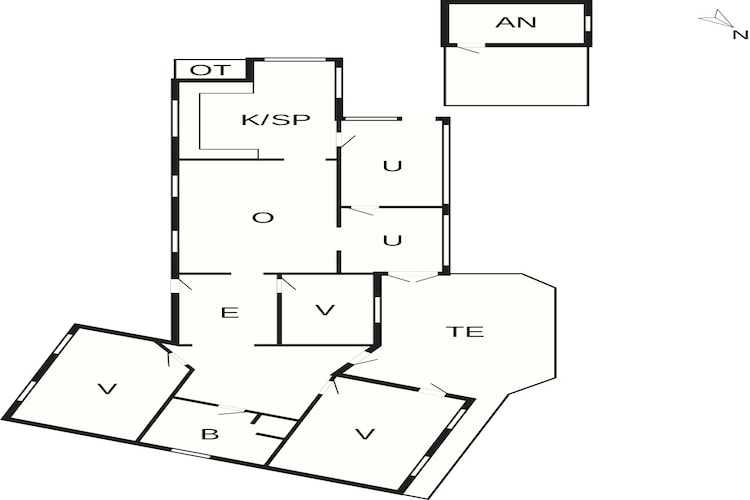 8 Personen vakantie huis in Jægerspris-Plattegrond