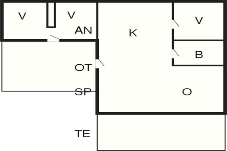 6 person holiday home in Hadsund-Floor plan