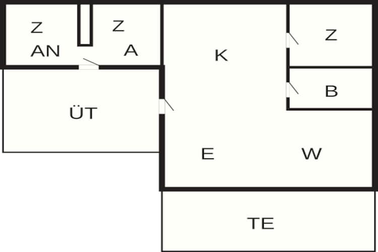 6 person holiday home in Hadsund-Floor plan