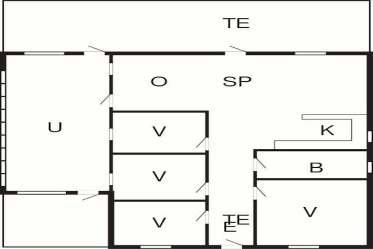 Maison de vacances pour 7 a Væggerløse-Plan d'étage