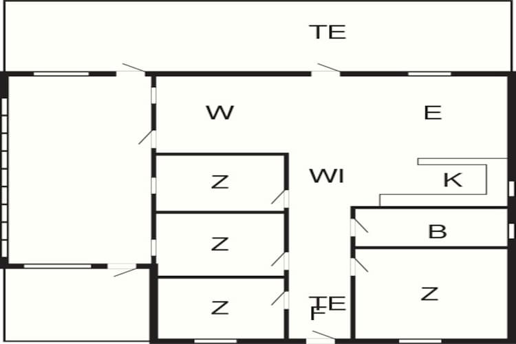 Maison de vacances pour 7 a Væggerløse-Plan d'étage