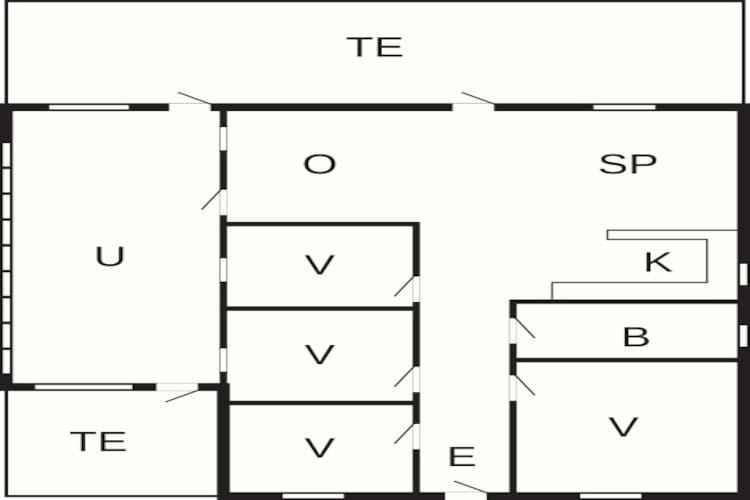 Maison de vacances pour 7 a Væggerløse-Plan d'étage