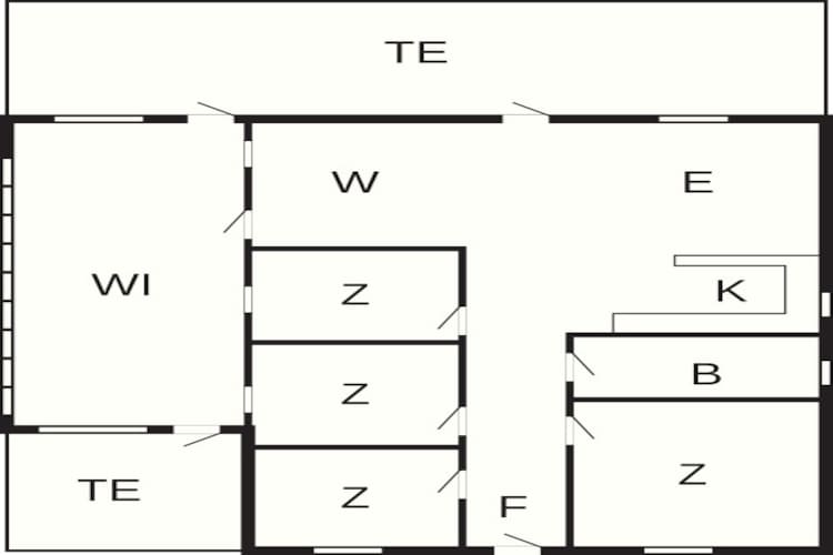Maison de vacances pour 7 a Væggerløse-Plan d'étage