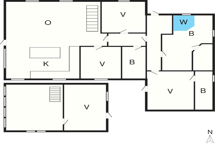 4 etoiles maison de vacances a Nørre Nebel-Plan d'étage