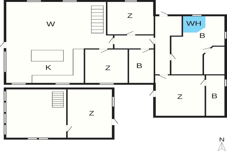 4 Sterne Ferienhaus in Nørre Nebel-Grundriss