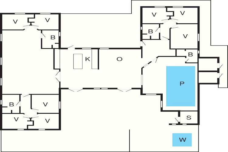 5 Sterne Ferienhaus in Løkken-Grundriss