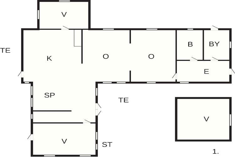 4 sterren vakantie huis in Åsa-Plattegrond