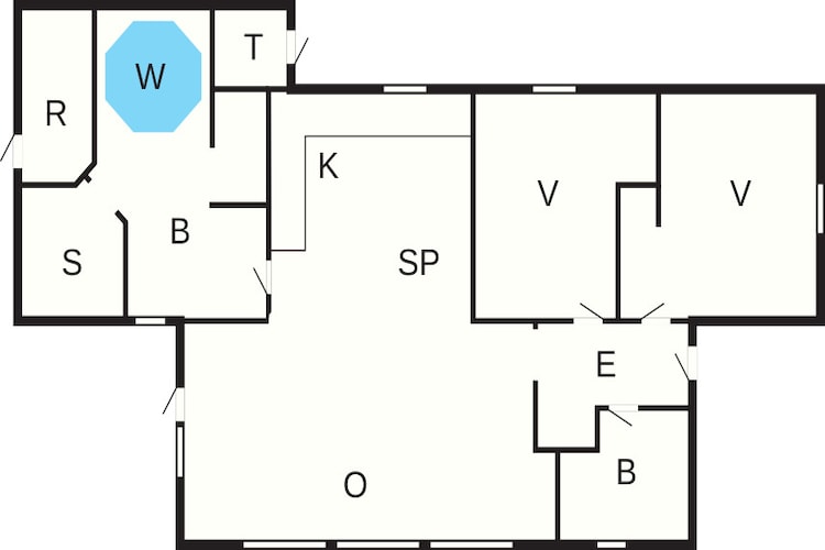 6 Personen vakantie huis in Ansager - Plattegrond