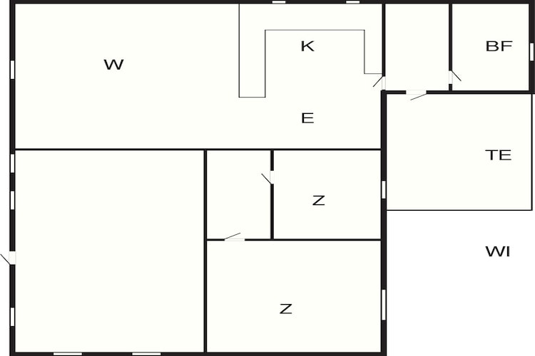 6 person holiday home in Gedser-Floor plan