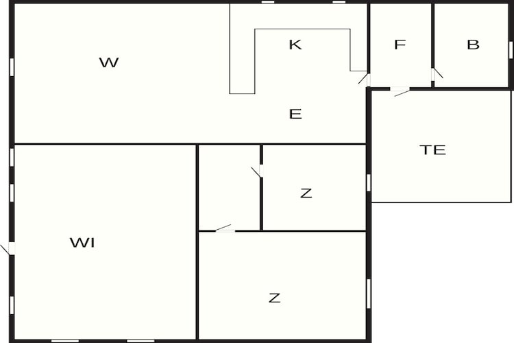 6 Personen vakantie huis in Gedser-Plattegrond