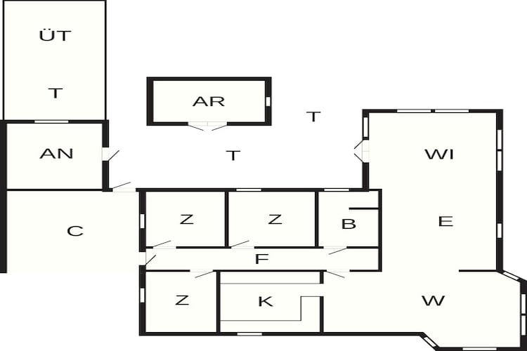 7 Personen vakantie huis in Væggerløse-Plattegrond