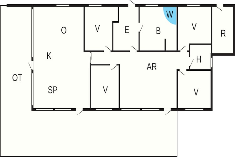 5 sterren vakantie huis in Humble-Plattegrond