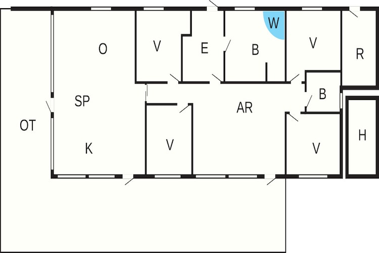5 star holiday home in Humble-Floor plan